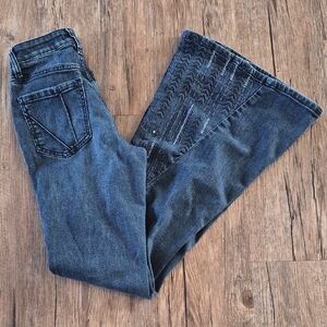 Shyanne Dark Blue Flare Jeans